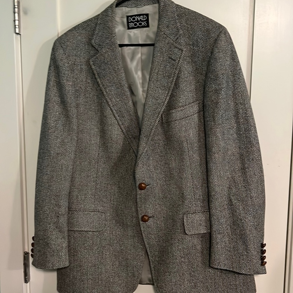 Men’s tweed blazer 100% wool